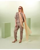 Camisa holgada Zuri de algodón beige