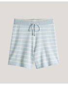 Short rayé en coton en jersey Kemi rayures grises