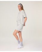 Short rayé en coton en jersey Kemi rayures grises