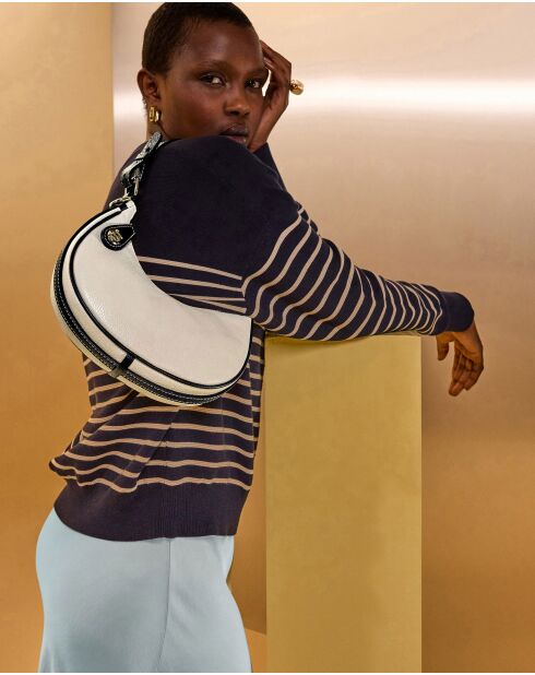 Beige Kesia leren handtas