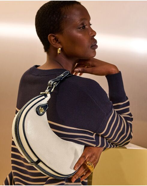 Beige Kesia leren handtas