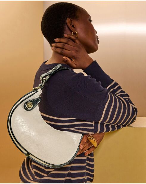 Beige Kesia leren handtas