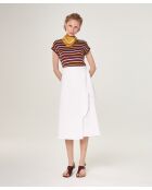 Jupe en coton Keiko blanc