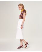Jupe en coton Keiko blanc