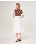 Jupe en coton Keiko blanc