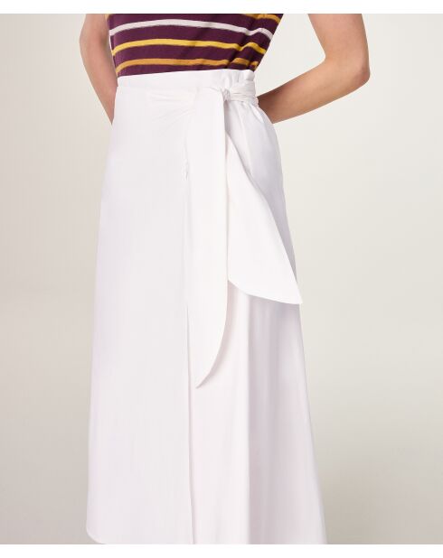 Jupe en coton Keiko blanc