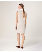 Kurzärmliges Wollkleid Olga in Ecruweiß