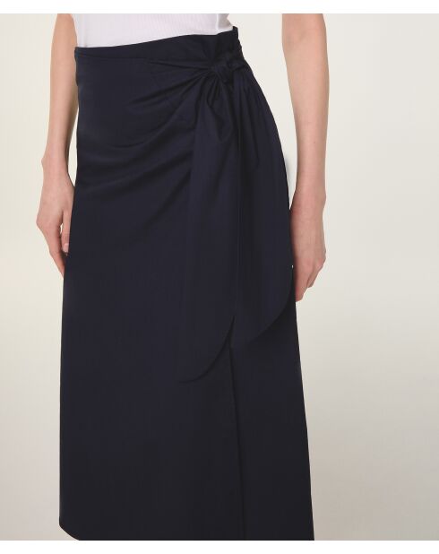 Keiko marineblauer Baumwollrock