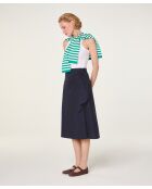 Keiko marineblauer Baumwollrock