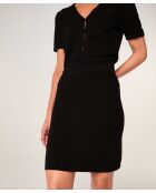 Zwarte korte rok van Binta katoen