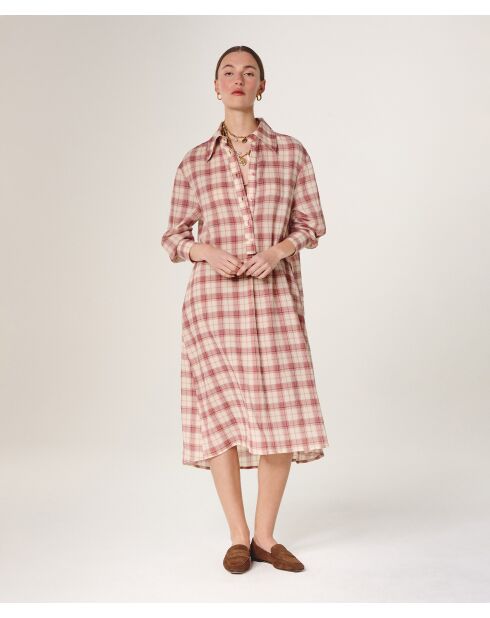 Rotes Baumwollkleid Anou