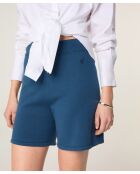 Short en jersey en coton Miley bleu pétrole