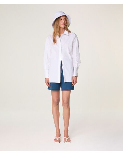 Short en jersey en coton Miley bleu pétrole