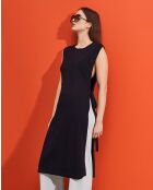 Kenza schwarzes Schürzenkleid