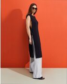 Kenza schwarzes Schürzenkleid