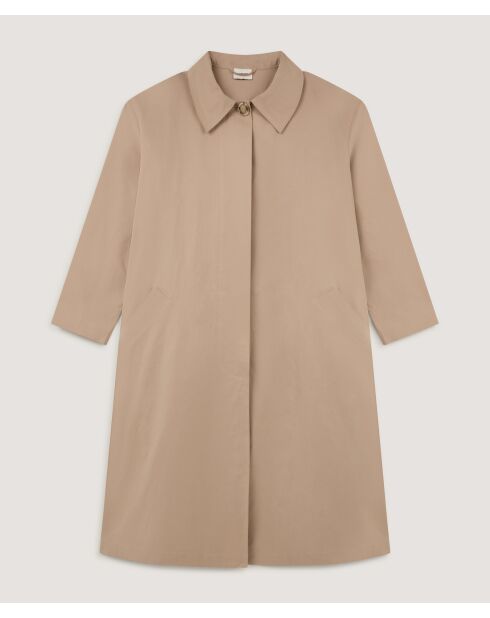 Manteau en coton Yuna beige