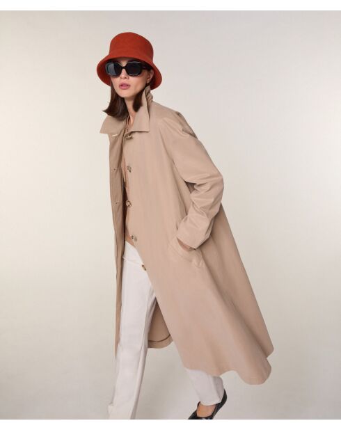 Manteau en coton Yuna beige