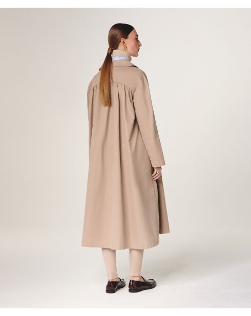 Manteau en coton Yuna beige