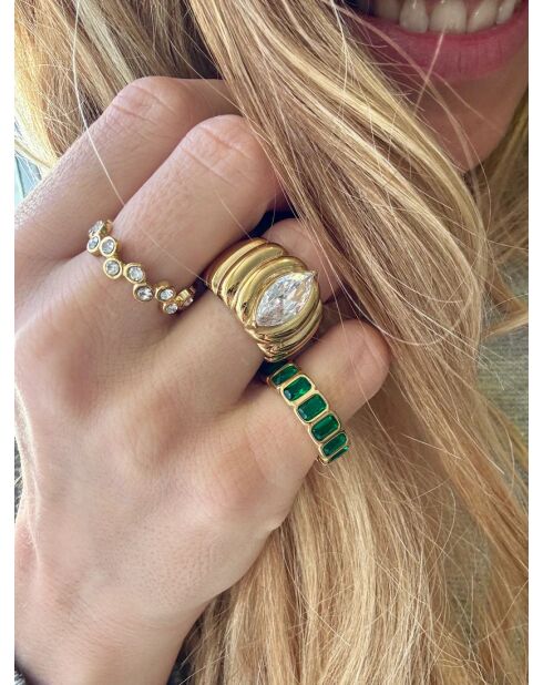 Anello placcato in oro #46