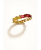 #48 Gold/mehrfarbiger vergoldeter Ring