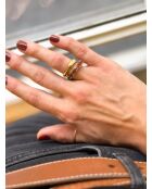 #48 Gold/mehrfarbiger vergoldeter Ring