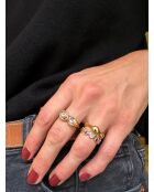 #20 Gold/mehrfarbiger vergoldeter Ring