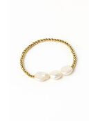 #6 goud/witgouden vergulde armband