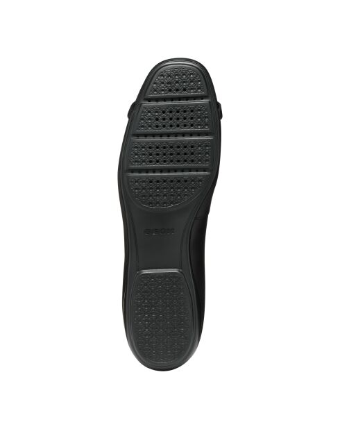 Annytah zwarte leren ballerina's