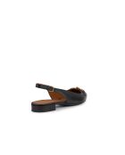 Charyssa zwarte leren ballerina's