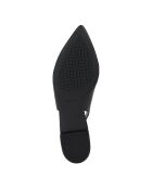 Charyssa zwarte leren ballerina's