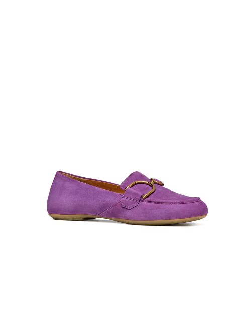 Mocassins en cuir suédé Palmaria mauve