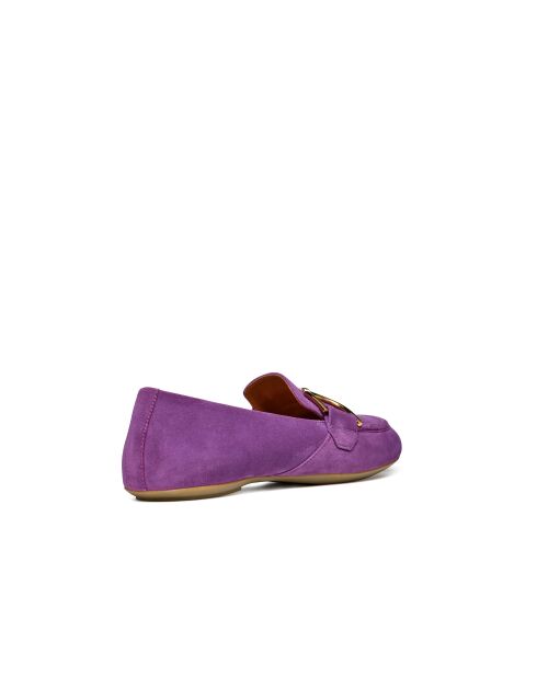 Mocassins en cuir suédé Palmaria mauve