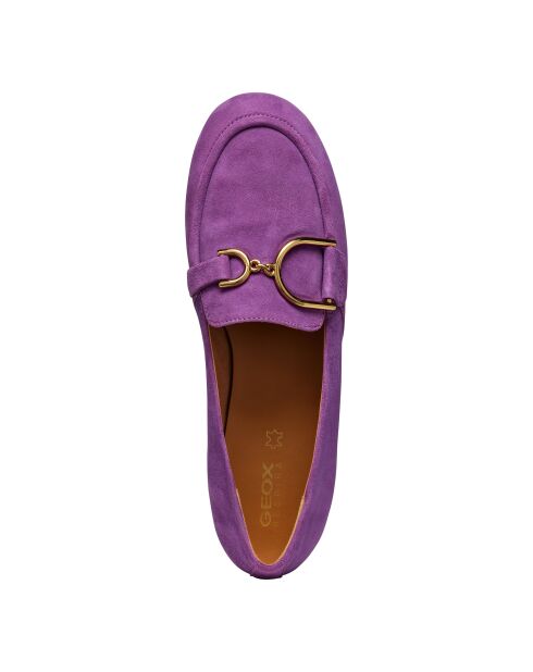 Mocassins en cuir suédé Palmaria mauve