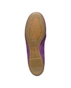 Mocassins en cuir suédé Palmaria mauve