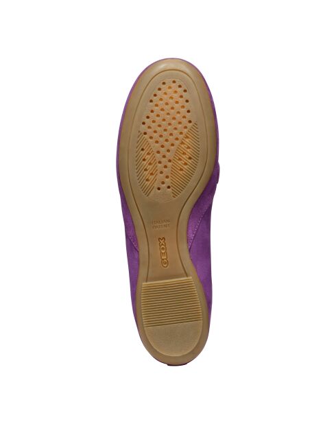 Mocassins en cuir suédé Palmaria mauve