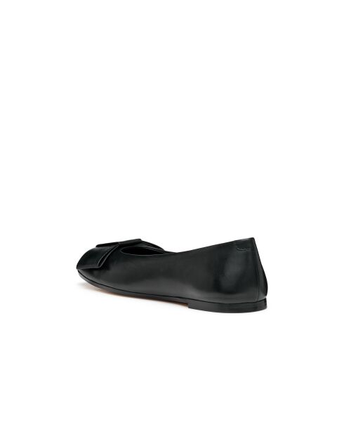 Ballystar zwarte leren ballerina's