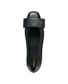 Ballystar zwarte leren ballerina's