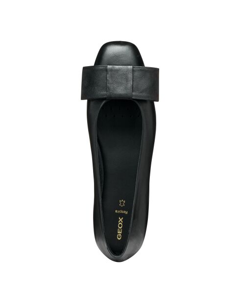 Ballystar zwarte leren ballerina's