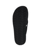 Schwarze Ledersandalen Erice