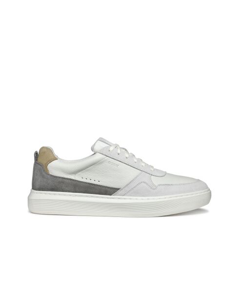Sneakers en cuir suédé Deiven blanc cassé/anthracite