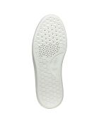 Sneakers van Deiven-suedeleer in gebroken wit/antraciet