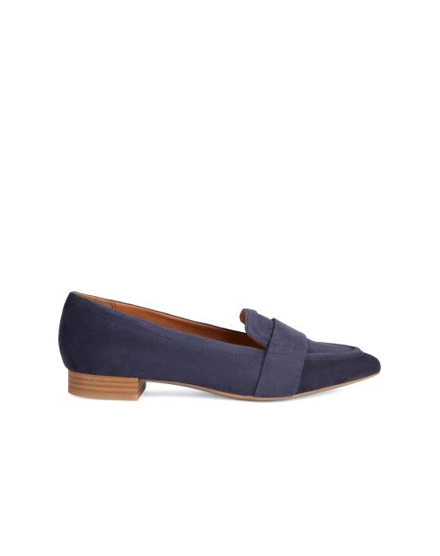 Marineblauwe ballerina's van suède leer Charyssa