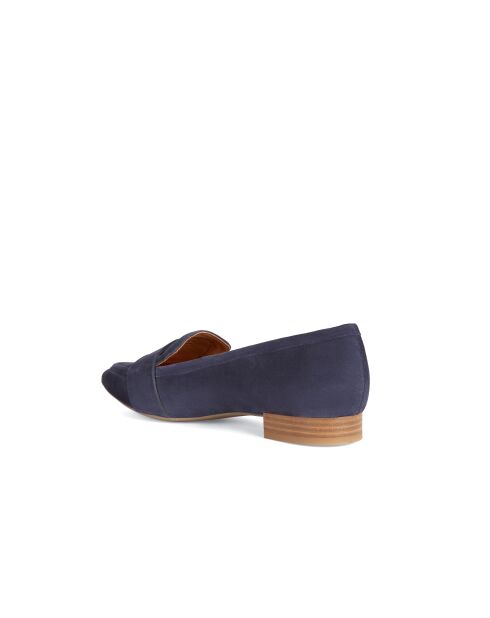 Marineblauwe ballerina's van suède leer Charyssa