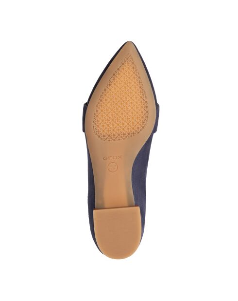 Marineblauwe ballerina's van suède leer Charyssa