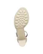 Walk Pleasure 85S leren sandalen in gebroken wit