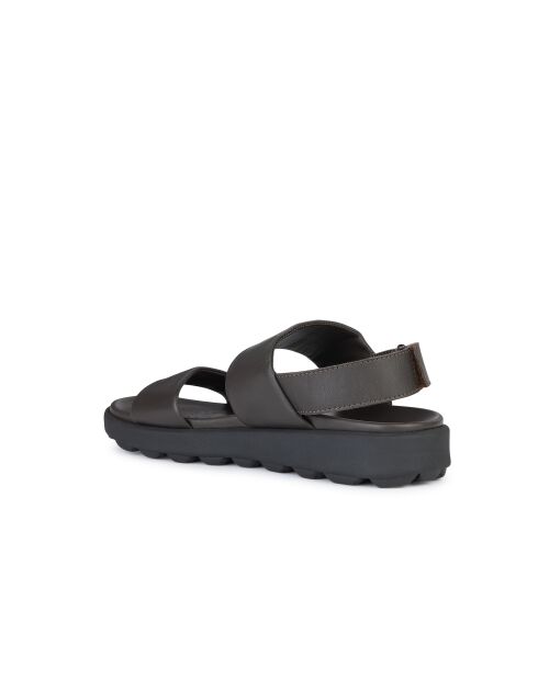 Sandales en cuir Spherica Ec6 brun foncé