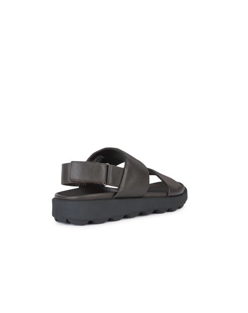 Sandales en cuir Spherica Ec6 brun foncé