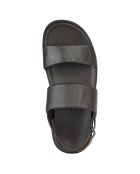 Sandales en cuir Spherica Ec6 brun foncé
