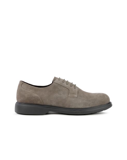 Derbies en cuir suédé Ottavio gris colombe