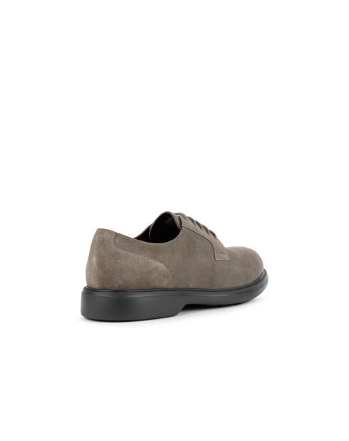 Derbies en cuir suédé Ottavio gris colombe